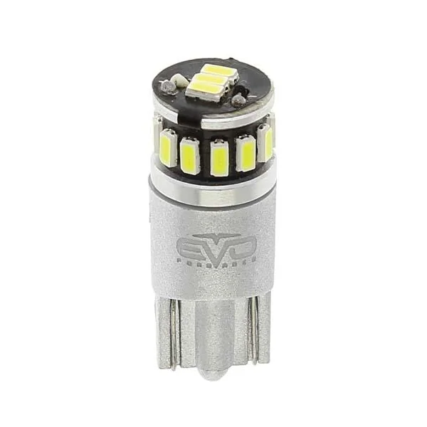 2 ampoules LED T10 canbus 5LEDS 5MD5050 blanches - EVO