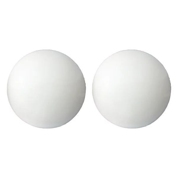 2 butées de porte murales adhésives NIGHTSHINE, Luminescent blanc