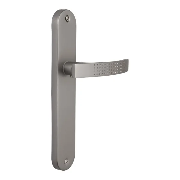 2 poignées de porte AUDACE, Aluminium entraxe 195 mm