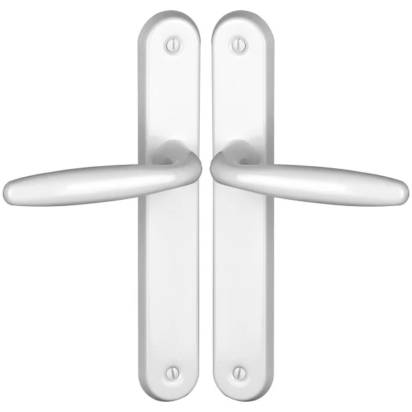 2 poignées de porte BRISTOL, Aluminium entraxe 195 mm