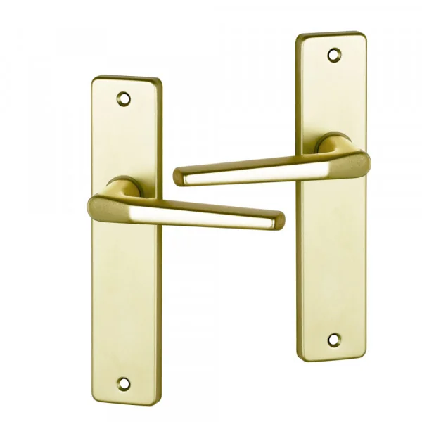 2 poignées de porte CHAMONIX, Aluminium entraxe 165 mm