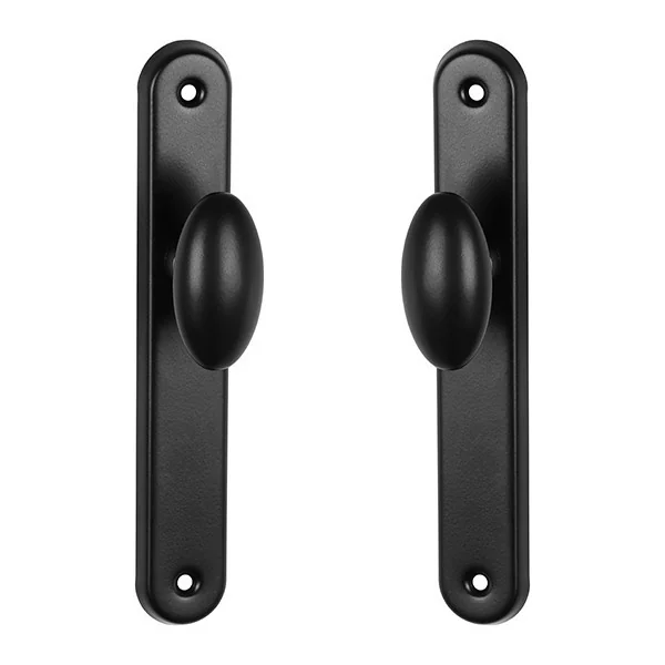 2 poignées de porte CHIC, Aluminium entraxe 195 mm