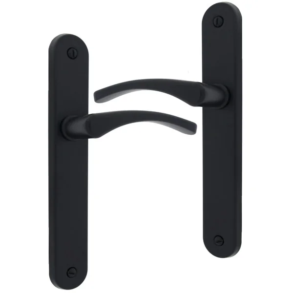 2 poignées de porte EVA, Aluminium entraxe 195 mm