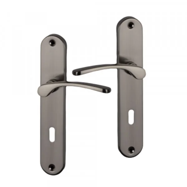 2 poignées de porte EVA, Laiton entraxe 165 mm
