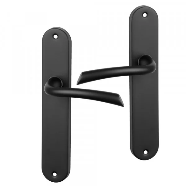 2 poignées de porte RHAPSODIE, Zamak entraxe 195 mm
