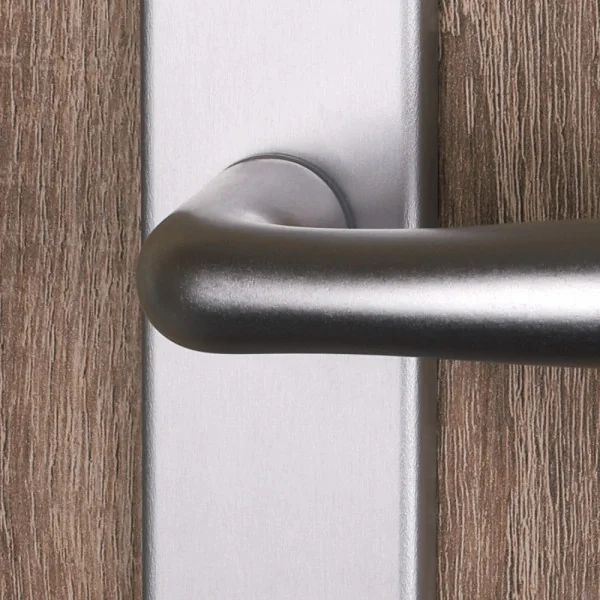 2 poignées de porte VENUS, Aluminium entraxe 195 mm