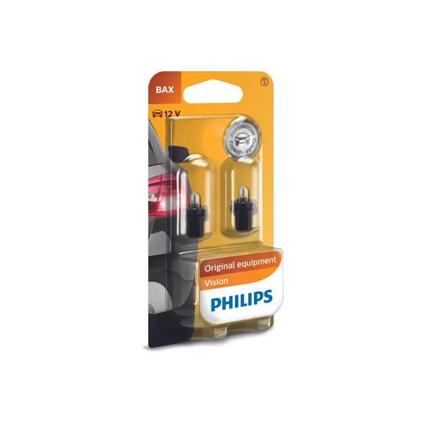 Ampoule BAX X2 12V 8.5D/2 PHILIPS - 12598B2