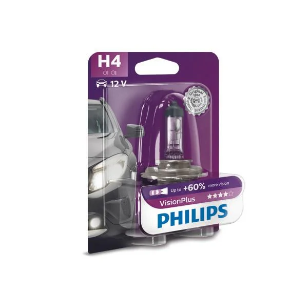 Ampoule H4 X1 VP 12V 60/55W PH PHILIPS - 12342VPB1