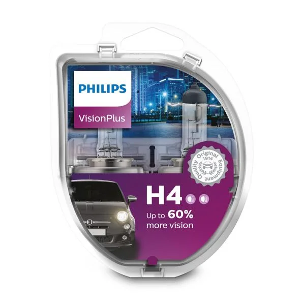 Ampoule H4 X2 VP 12V 60/55W PH PHILIPS - 12342VPS2
