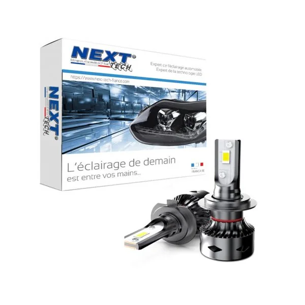Ampoules 9012 HIR2 LED ventilées compactes 75W blanc - Next-Tech®