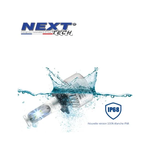 Ampoules H11 LED ventilées compactes 75W blanc - Next-Tech®