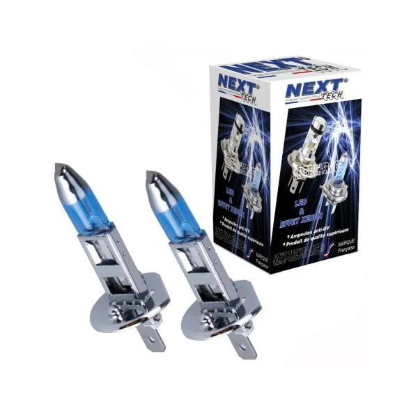 Ampoules H1 100W effet xenon - magic white 5000K - Next-Tech®