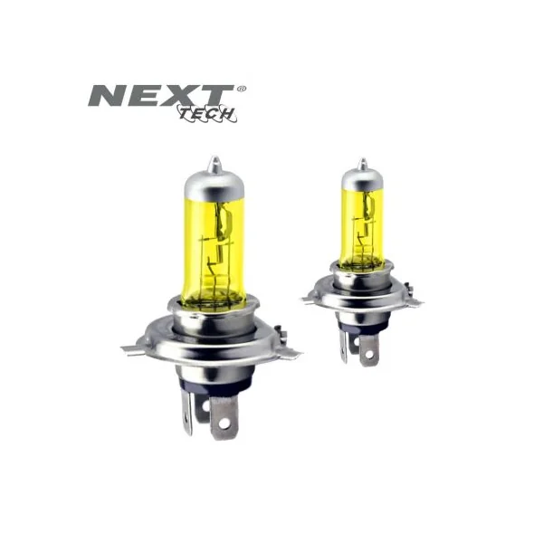 Ampoules H4 12V 100W jaunes 2700K look ancien