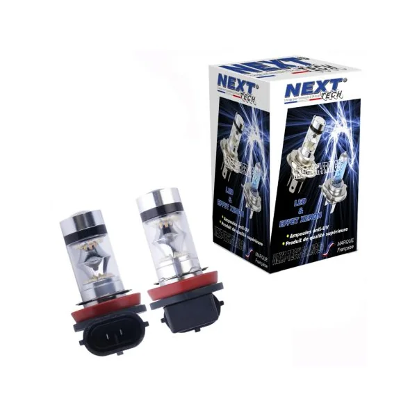 Ampoules H8 LED 35W 360° blanc - Next-Tech®