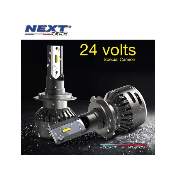 Ampoules LED H1 24V haute puissance - Next-Tech®