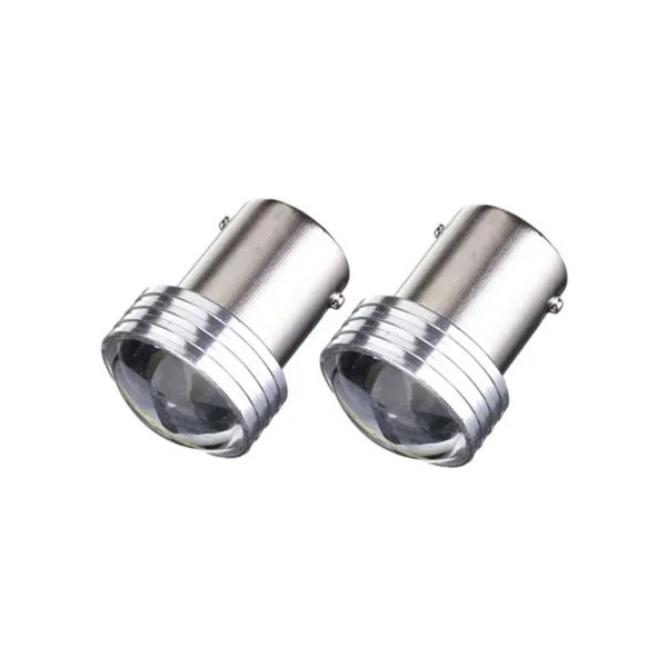 Ampoules LED R5W BA15S 1156 5W courtes - blanc