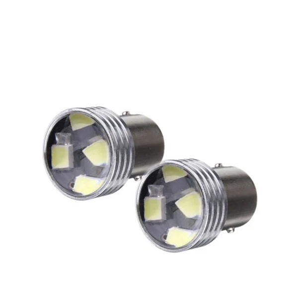 Ampoules LED R5W BA15S 1156 5W courtes - blanc