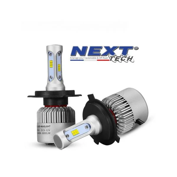Ampoules LED ventilés H4 75W blanc - Next-Tech®