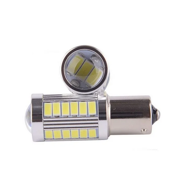 Ampoules P21W LED 24V Rouge BA15S 1156 CANBUS feux stop pour camion