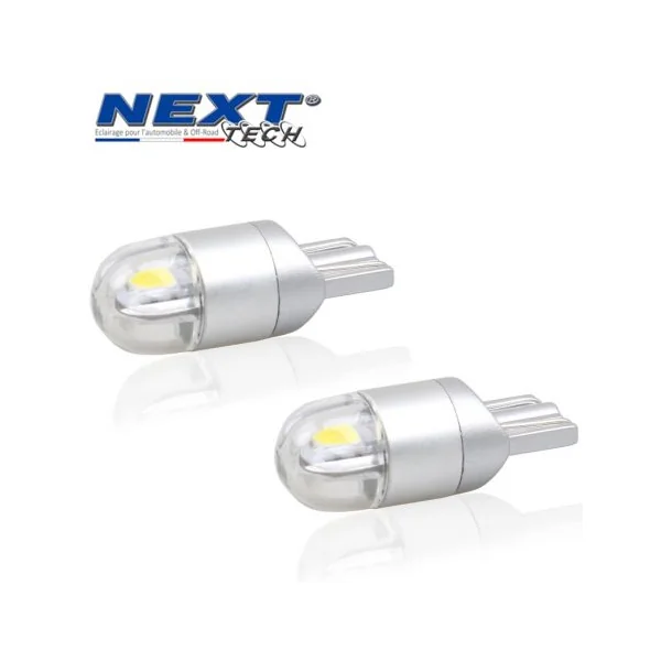 Ampoules T10 LED W5W 10000K voiture - auto - moto - bleuté