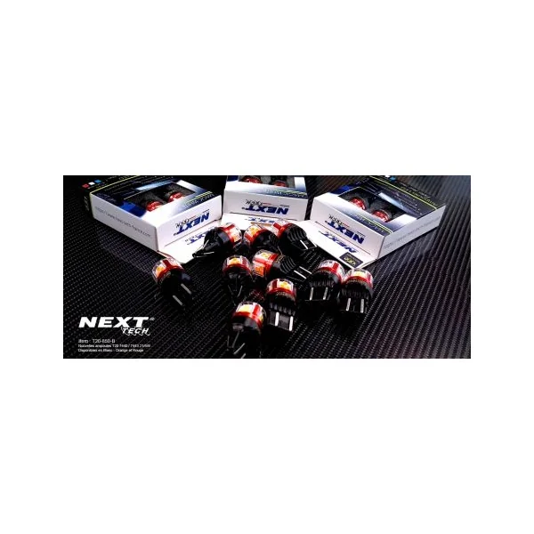 Ampoules T20 LED W21/5W 7443 Canbus 12-24V Rouge