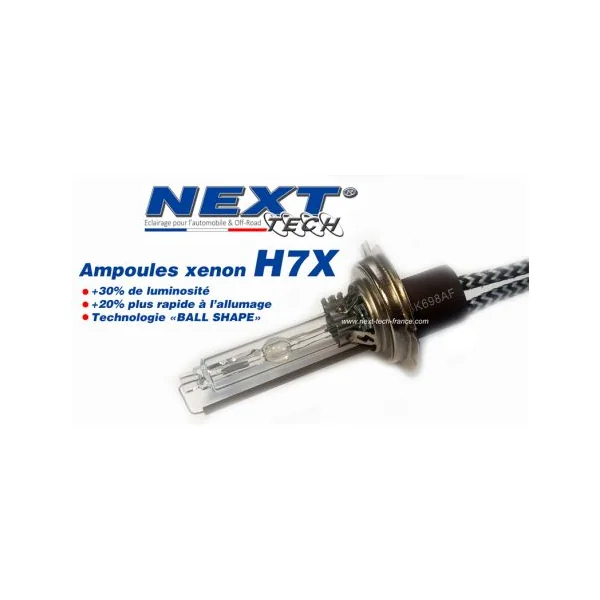 Ampoules xenon haut de gamme H7X 100W Next-Tech® - vendues par paire