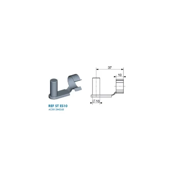 Axe de Fourche avec Diamètre axe 10mm