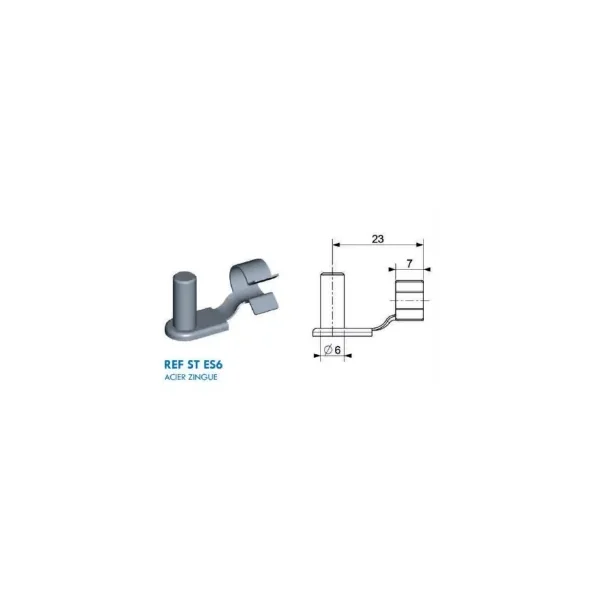 Axe de Fourche avec Diamètre axe 6mm