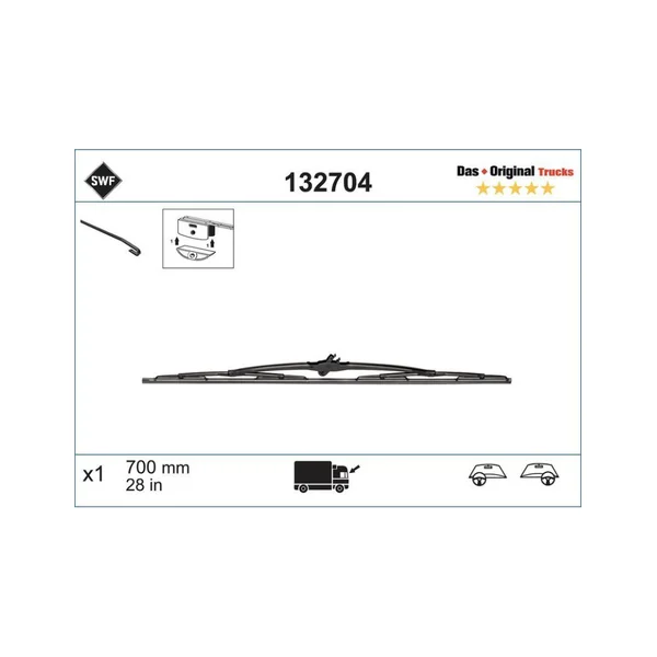 Balai d'essuie-glace SWF 700 mm – Réf. 132704