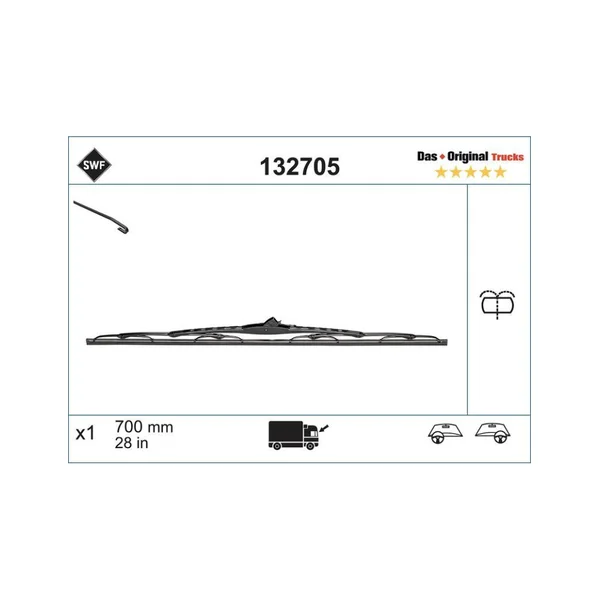 Balai d'essuie-glace SWF 700 mm – Réf. 132705