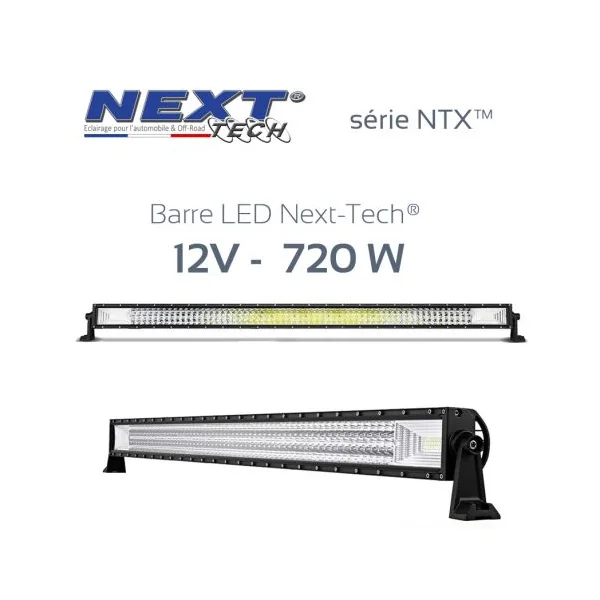 Barre LED 4x4 12v / 24v 720W - 1250mm - série NTX™