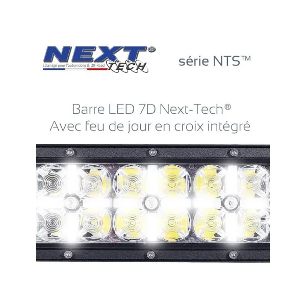 Barre LED 7D 4x4 12v 500W - 1320mm - série NTS™