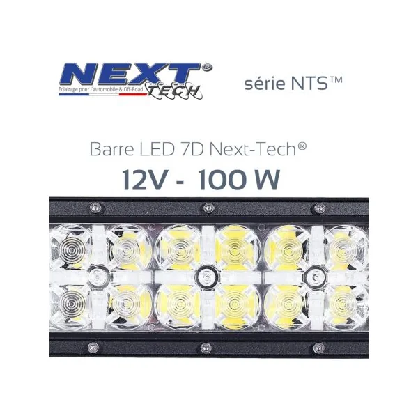Barre LED 7D 4x4 12v 500W - 1320mm - série NTS™