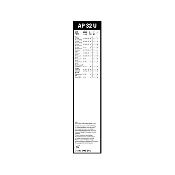 Bosch Balai d'essuie-glace Aerotwin AP32U