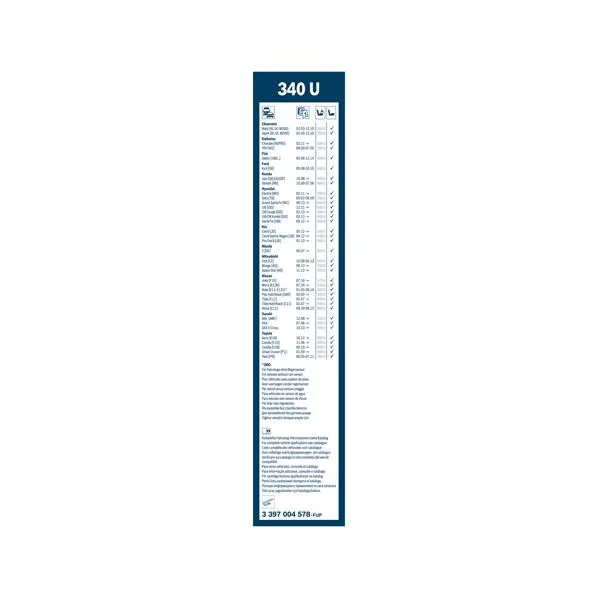 Bosch Balai d'essuie–glace conventionnel Twin 340U