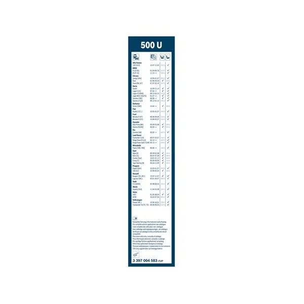 Bosch Balai d'essuie–glace conventionnel Twin 500U