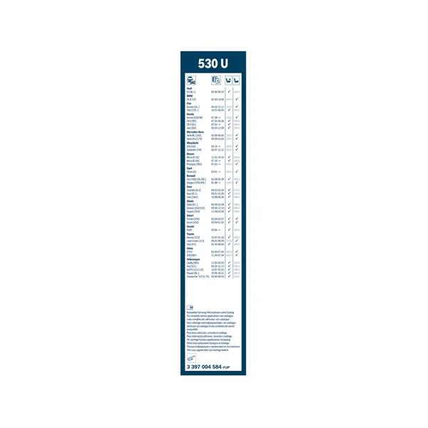 Bosch Balai d'essuie–glace conventionnel Twin 530U