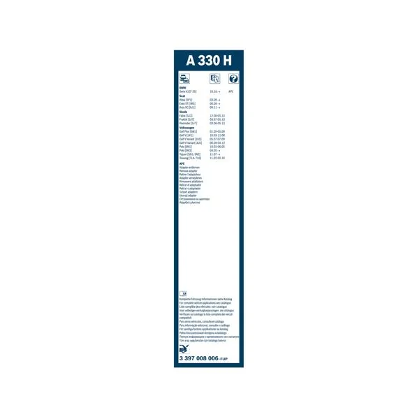 Bosch Balai d'essuie-glace Rear A330H