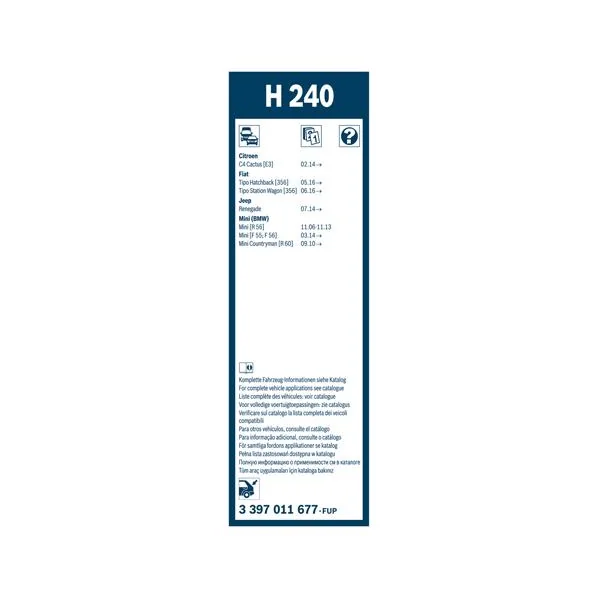 Bosch Balai d'essuie-glace Rear H240