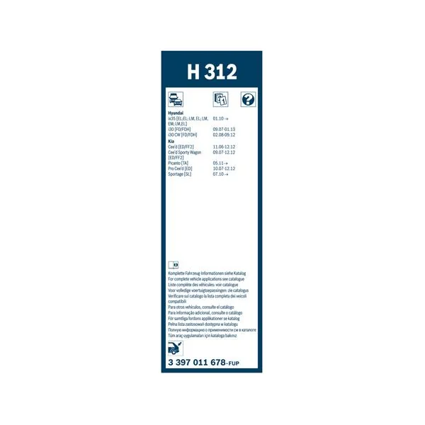 Bosch Balai d'essuie-glace Rear H312