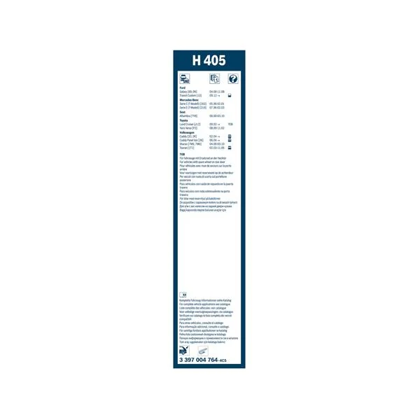 Bosch Balai d'essuie-glace Rear H405