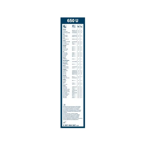 Bosch Balai d'essuie-glace Twin 650U