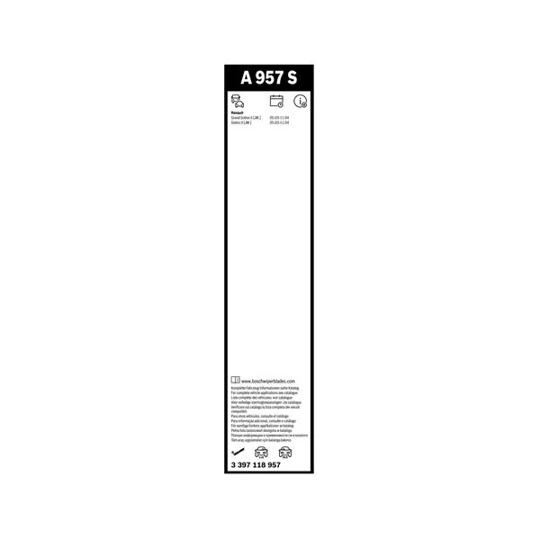 Bosch Balais d'essuie-glace Aerotwin A957S