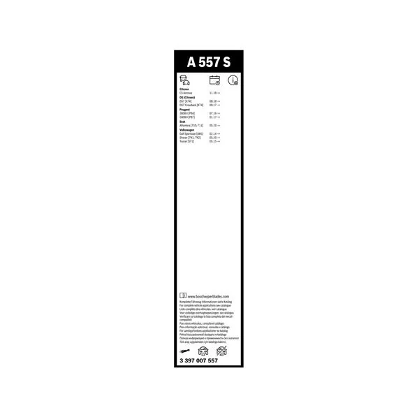 Bosch Balais d'essuie–glace plats Aerotwin A557S