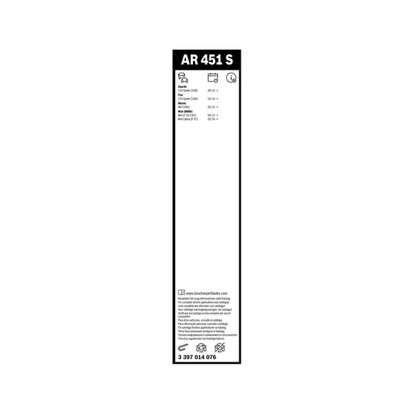 Bosch Balais d'essuie-glace plats Aerotwin AR451S