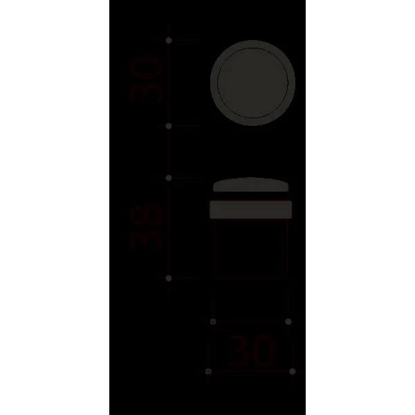 Butée de porte sol CYLINDRIQUE, Aluminium