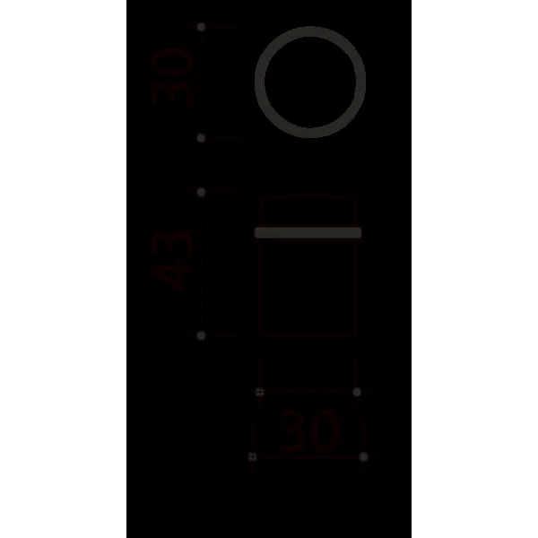 Butée de porte sol, Cylindrique bois