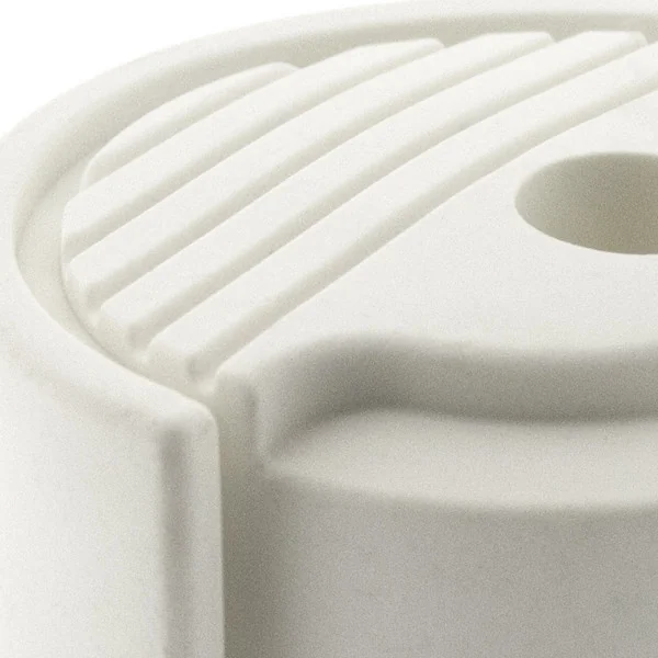 Butée de porte sol DESIGN, Caoutchouc blanc