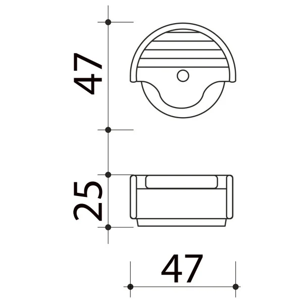 Butée de porte sol DESIGN, Caoutchouc blanc