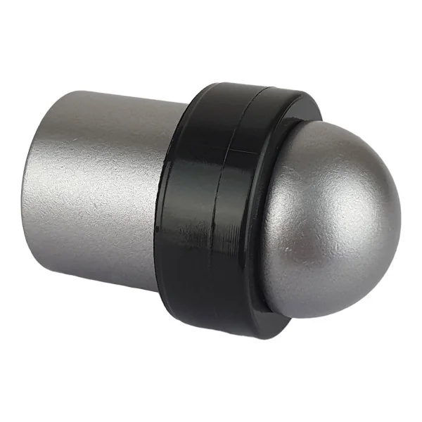 Butée de porte sol DOME, Aluminium anodisé gris argent